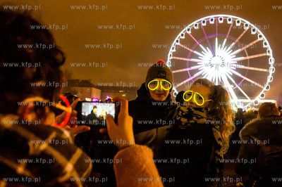 Gdańsk. Zabawa sylwestrowa na Targu Węglowym.  31.12.2016...