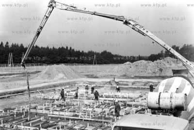 Budowa osiedla 40 lecia PRL w Gdansku Matarni. 27.09.1984...