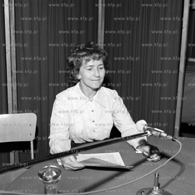 W studiu Radia Gdańsk. 
1960
0009629z
Fot. Zbigniew...