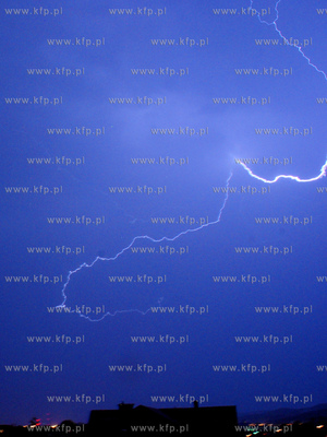 Burza nad Gdynia i Rumia. Potezne wyladowania atmosferyczne...