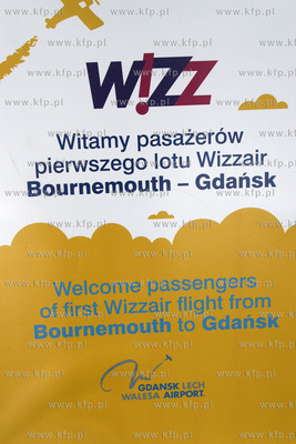 Gdansk , Rebiechowo Pierwszy rejs do Gdanska liniamii...