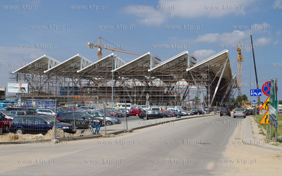 Budowa nowego terminala pasazerskiego T2 na Gdanskim...