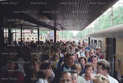 Papiez Jan Pawel II w Trojmiescie Na zdjeciu Podrozujacy...