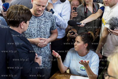 Remiza strażacka w Brusach. Wizyta Premier RP Beaty...