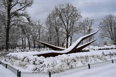 Sopot. Centrum Sopotu i Park Północny po obfitych...