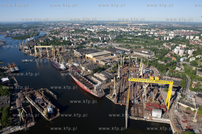 Stocznia Szczecinska z lotu ptaka. 13.05.2009 fot....