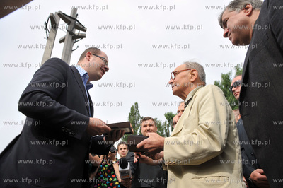Prezydent Gdanska Pawel Adamowicz spotkal sie przy...