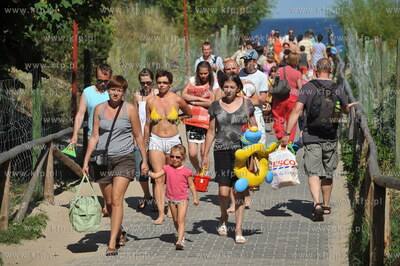 Wyjcie z plazy we Wladyslawowie 25.08.2009  fot. Maciej...