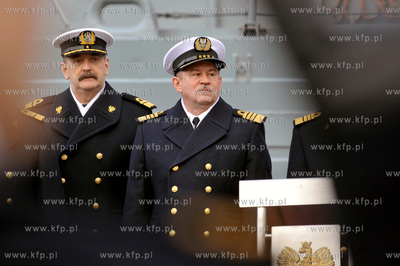 Port Wojenny w Gdyni Oksywie.Uroczystosc przekazania...