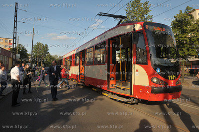 Gdansk Stogi. ul. Stryjewskiego. Inauguracyjny przejazd...