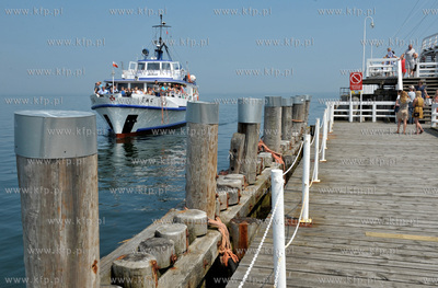 Sopot. Statek wycieczkowy białej floty Ewa, Żeglugi...
