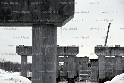 Gdansk. Trwa budowa Trasy Sucharskiego, która to ma...