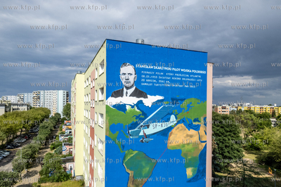 Uroczyste odsłonięcie muralu  w Gdańsku-Zaspie na...