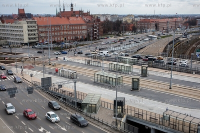 Gdańsk. Panorama z budynku Forum Gdansk.   21.03.2019....