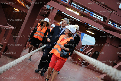 Gdansk. Terminal kontenerowy DCT. Wizyta przedstawicieli...