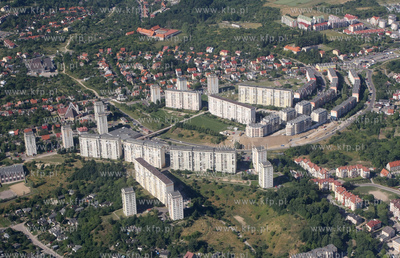 Gdansk. Osiedle Suchanino widziane z lotu ptaka.
04.07.2008
fot....