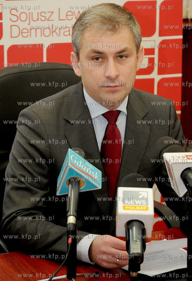 Gdynia. Konferencja prasowa SLD, w ktorej udzial wzial...
