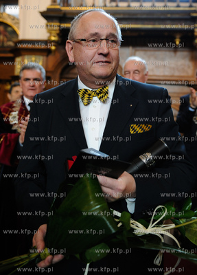 Gdansk. Dwor Artusa. Wreczenie Medali sw. Wojciecha...