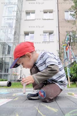 Podworko kamienicy przy Placu Grunwaldzkim 16 w Gdyni...