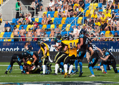 Gdynia. Stadion Miejski. Futbolisci Seahawks znow mistrzami...