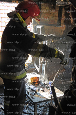 Sopot ulica Grunwaldzka 97a. Pozar mieszkania na poddaszu....