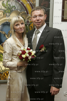 Sopot, Urzad Stanu Cywilnego. Slub tyczkarki Anny Rogowskiej...