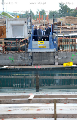 Gdansk, ul. Ku Ujsciu. Chrzest maszyny TBM, ktora otrzymala...