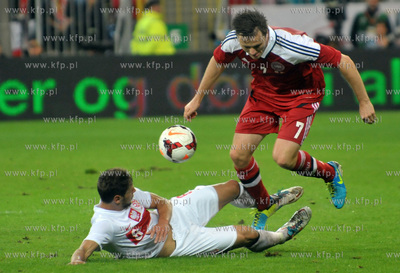 Gdansk. PGE Arena. Mecz towarzyski Polska- Dania. Nz.Grzegorz...