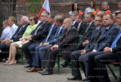Gdansk. Plac Obronców Poczty Polskiej w Gdansku. Uroczystosci...