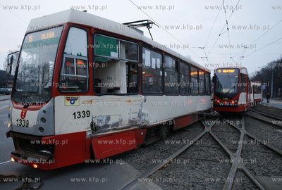 Gdansk. Skrzyzowanie ul. Jozefa Hallera i Klinicznej....