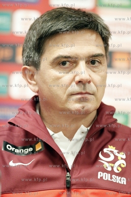 Gdansk. PGE Arena. Konferencja prasowa reprezentacji...