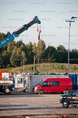 Lubocino powiat Pucki. Miejsce probnych odwiertow gazu...