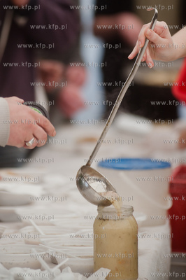 Gdansk. Targ Weglowy. Wielka Sobota. Sniadanie wielkanocne...