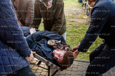 Gdansk. Teren przy Sali BHP. Obchody jubileuszu 15-lecia...