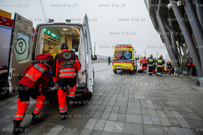 Stadion Energa Gdańsk. Ćwiczenia służb ratowniczych...