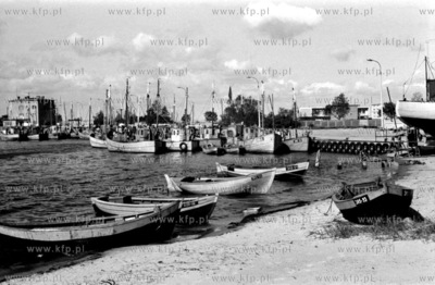 Port rybacki w Jastarni na polwyspie helskim na Kaszubach....