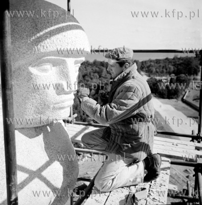 Budowa pomnika Obroncow Wybrzeza na Westerplatte.
1966
z0005783
Fot....