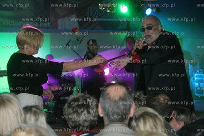 Demis Roussos przed Festiwalem w Sopocie  dal koncert...