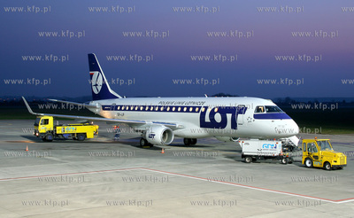 Gdansk, Rebiechowo. Embraer EMB-175LR Polskich Linii...