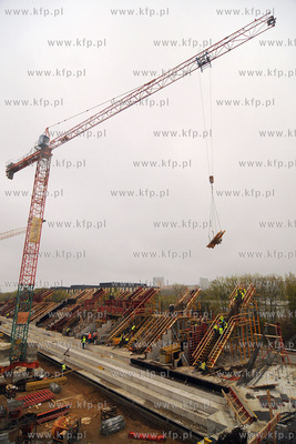 Gdynia. Budowa nowego stadionu pilkarskiego przy ul....