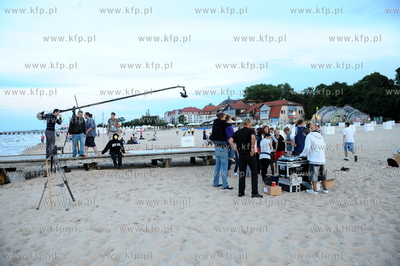 Sopot. Przygotowania do nakrecenia amatorskiego klipu...
