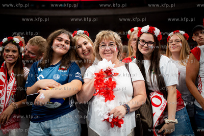 Turniej towarzyski siatkówki w Ergo Arenie. Mecz Polska...