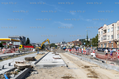 Gdynia Obłuże, rozbudowa ulicy adm. J. Unruga.29.08.2024...