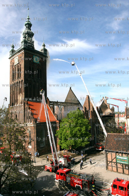 Pozar zabytkowego kosciola sw Katarzyny w Gdansku.

22.05.2006

Fot....