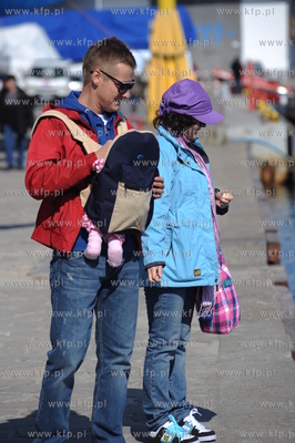 Gdynia. Katarzyna Cichopek-Hakiel i Marcin Mroczek...