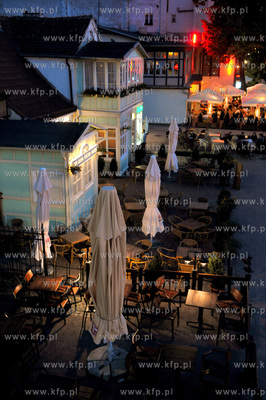 Sopot. ul. Bohaterow Monte Cassino popularny Monciak...