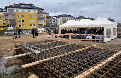 Uroczystosc wmurowania kamienia wegielnego pod budowe...