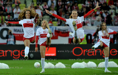 Gdansk. PGE Arena. Mecz towarzyski Polska- Dania. Nz....