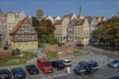 Gdańsk Widok z Teatru Szekspirowskiego na ul. Za Murami...