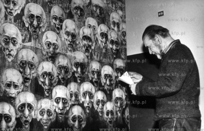Marian Kolodziej - artysta, malarz. 1978 Fot. Zbigniew...